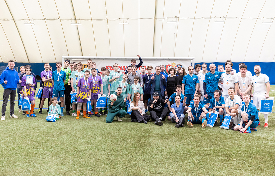 Чемпионат и первенство Санкт-Петербурга по футболу для лиц с церебральным параличом прошли в «Газпром»-Академии