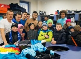 «90 добрых дел»: ученики школы № 346 встретились с футболистами «Зенита»