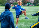 Защитник «Зенита» U-17 Максим Шаров провел мастер-класс для юных футболистов
