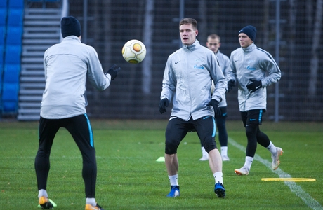Тренировка «Зенит»-2 перед матчем с «Чертаново»