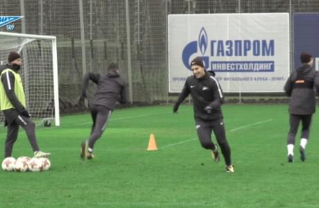 Открытая тренировка  основного состава ФК «Зенит» перед матчем с «Вардаром»