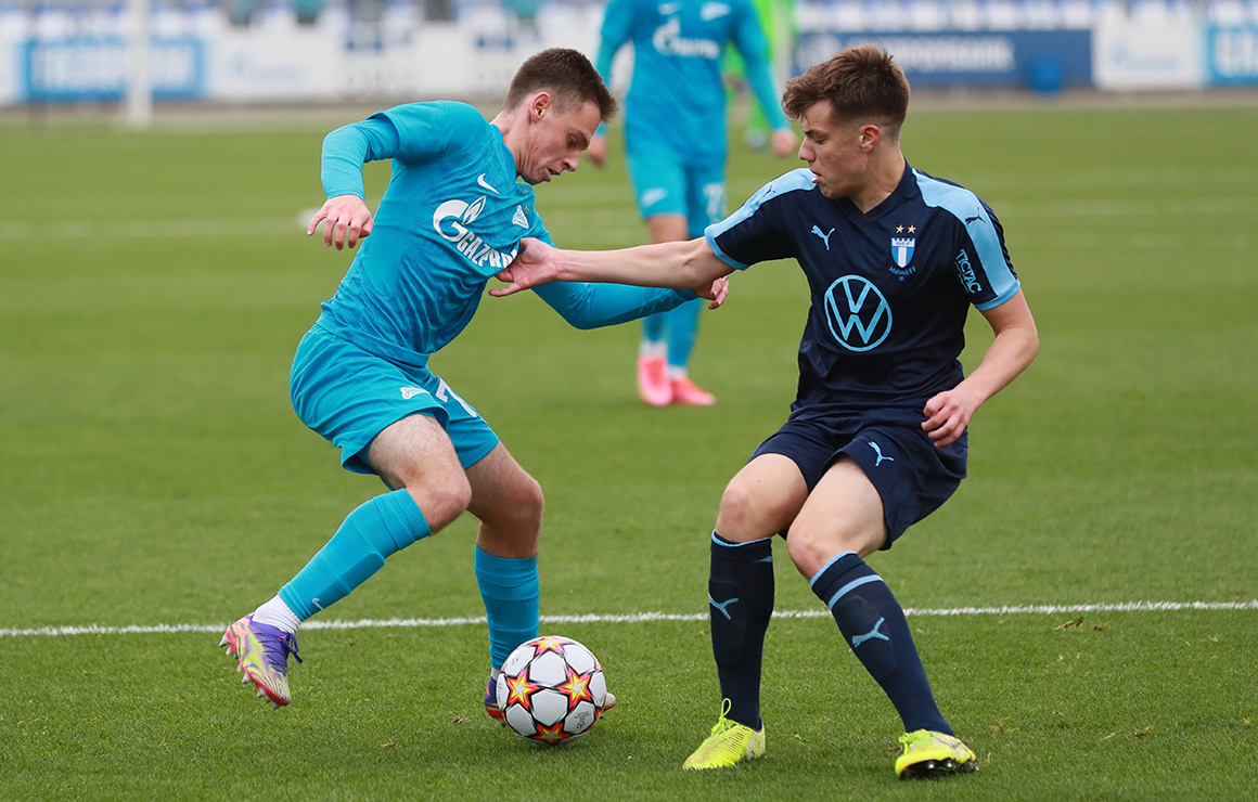 «Зенит» вырвал победу в матче с «Мальмё» в Юношеской лиге УЕФА