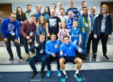 Победители конкурса «Зенит-Спортпрогноз» встретились с Караваевым и Осорио в «Газпром» — тренировочном центре