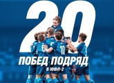20 побед подряд! «Зенит» крупно обыгрывает «Чертаново» в ЮФЛ-2