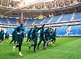 «Зенит» провел первую тренировку на стадионе «Санкт-Петербург»