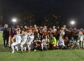 Команда болельщиков «Зенита» провела международный товарищеский матч с «Блэк Даймондс»
