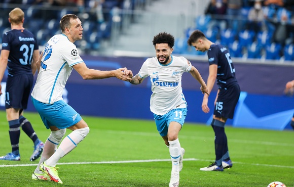 «Зенит» — «Мальмё»: Клаудиньо впервые забил за сине-бело-голубых в ЛЧ