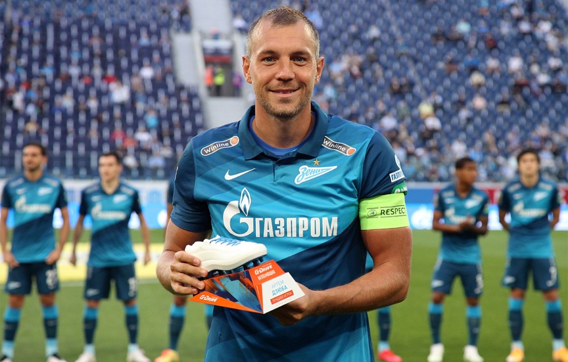 Малком и Дзюба получили награды от G-Drive перед матчем против ЦСКА