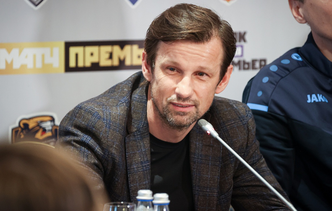 Александр Медведев и Сергей Семак приняли участие в пресс-конференции перед началом Кубка PARI Премьер
