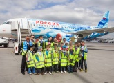 «90 добрых дел»: юные болельщики побывали в самолете «Зенита»